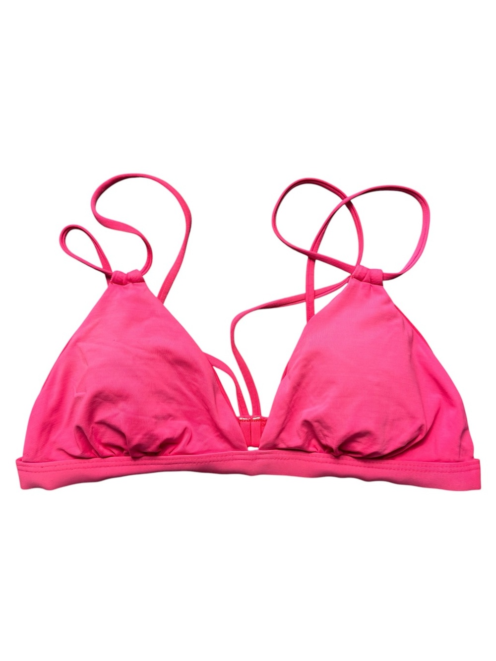 Maaji Pink/Red Strappy Triangle Bikini Top Size S
